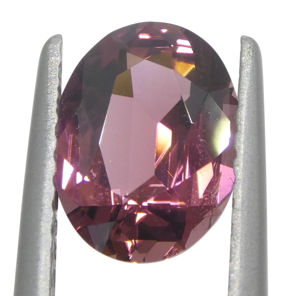 1.33ct Tormalina rosa ovale in vendita 4