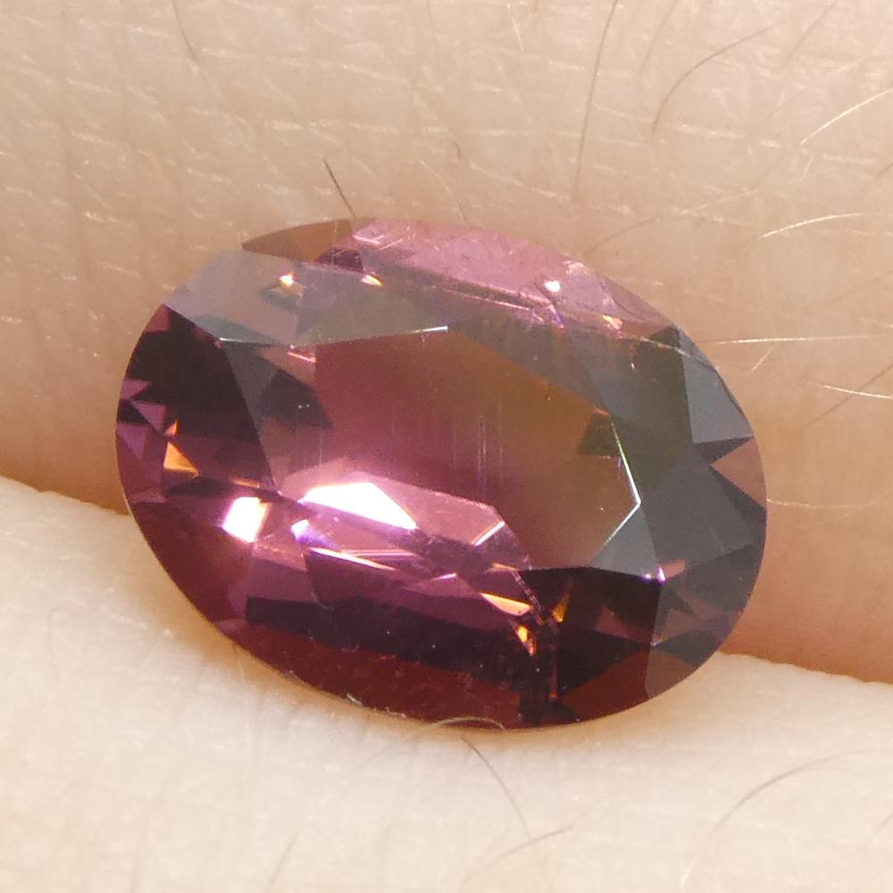 1.33ct Tormalina rosa ovale in vendita 5