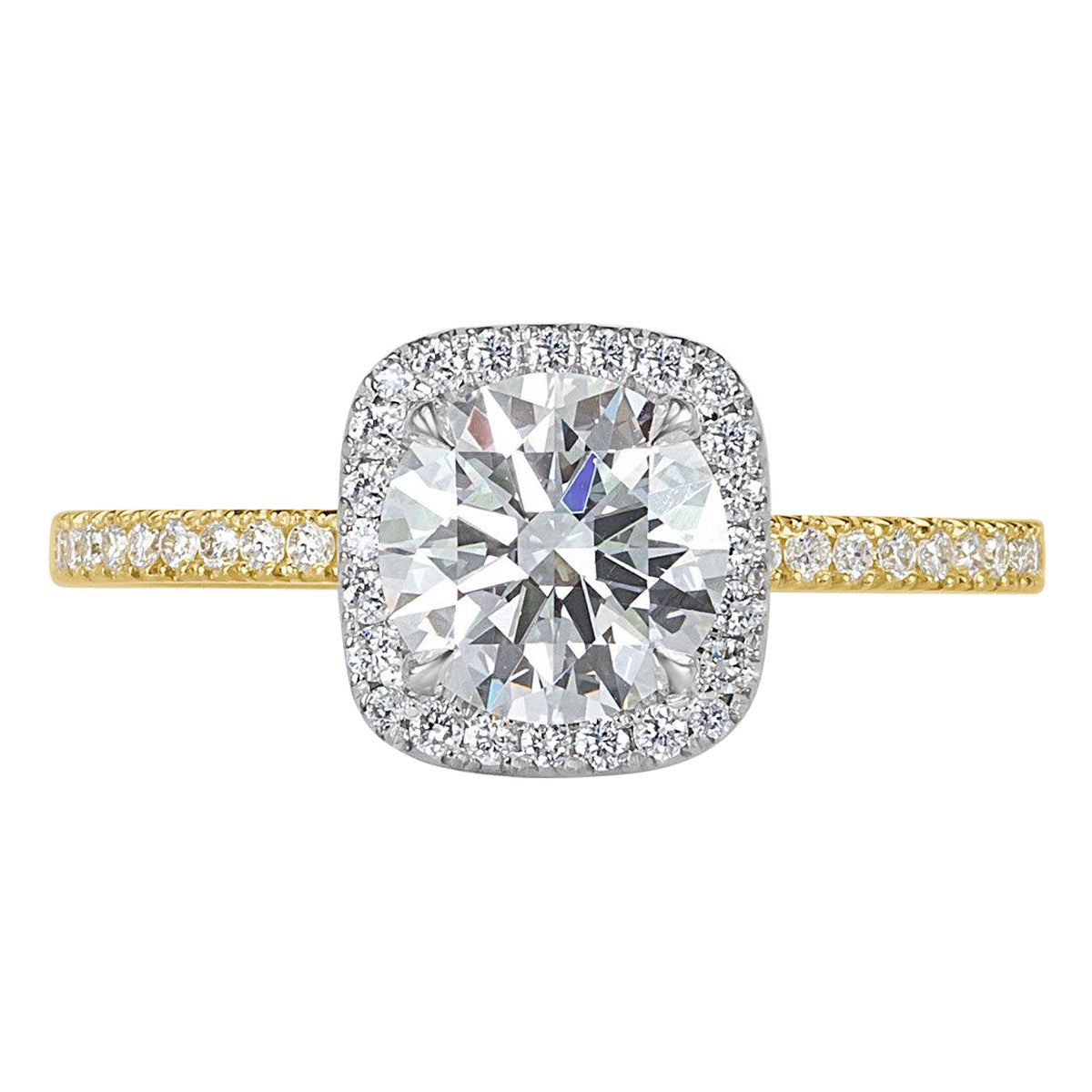 1.33ct Round Brilliant Cut Diamond Engagement Ring