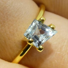 1.33ct Trapazoid/Kite Blue Sapphire from East Africa