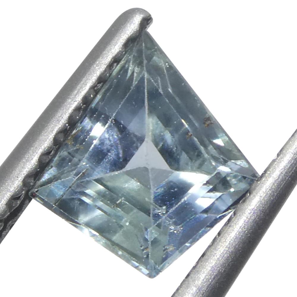 da uomo o donna 1,33ct Zaffiro blu trapazoide/acaro dell'Africa orientale in vendita