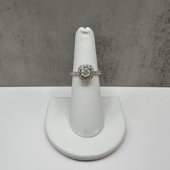 1.33ctw Natural Diamond Engagement Ring 14K White Gold Size 5.75