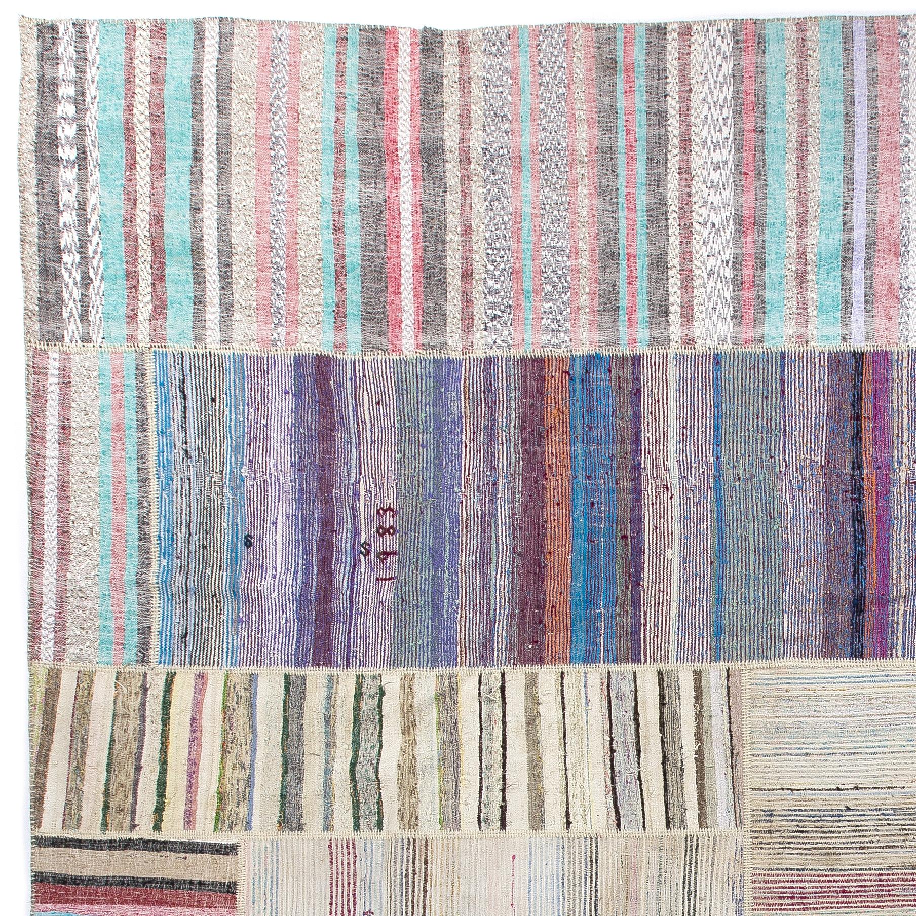 Size: 13`3`` x 17`5``  We can alter the dimensions and make it smaller or larger if requested. 

These authentic flat-weaves (Kilims) from Eastern Turkey were handwoven by Nomads until late 20th century to be used as floor coverings in their