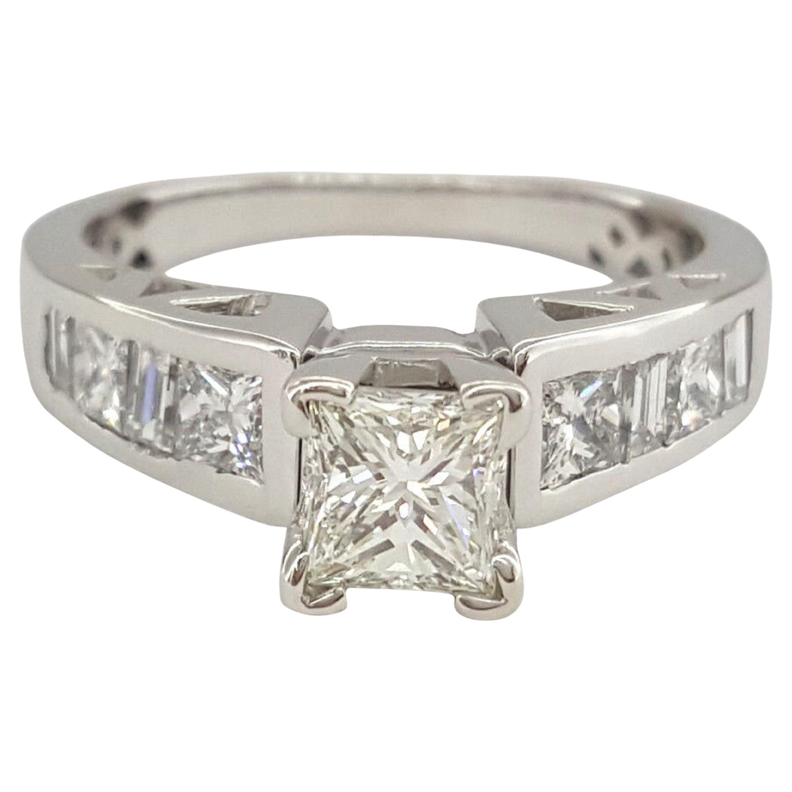 0.38ct Round Brilliant Cut Diamond Claw/Bead Set Halo Engagement Ring in 18ct White Gold main image 0