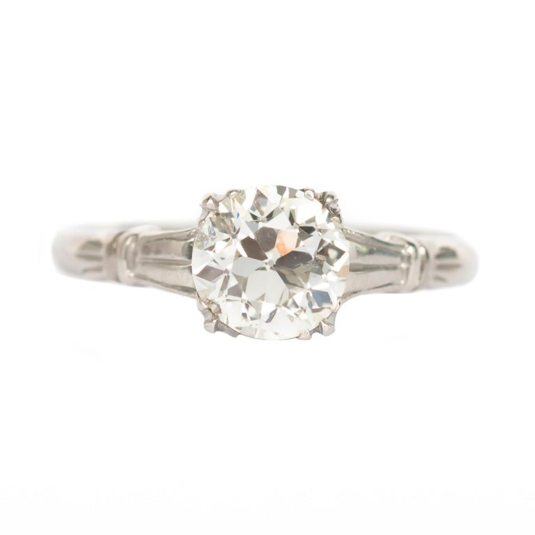 Carat Diamond Platinum Engagement Ring For Sale at 1stDibs