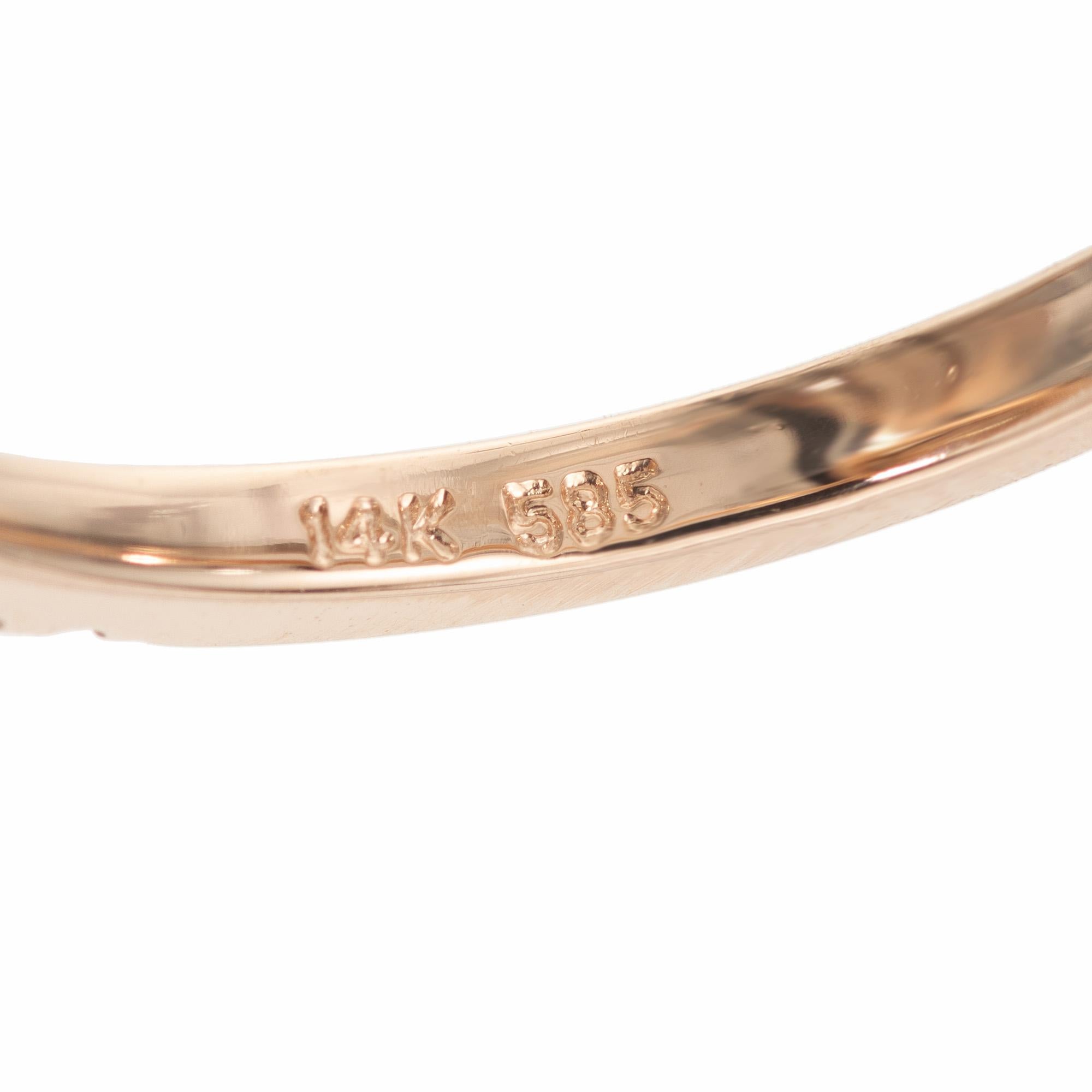 1,34 Karat birnenförmiger Diamant-Halo-Verlobungsring aus Roségold im Angebot 2