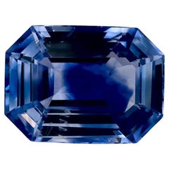 1.34 Karat Blauer Saphir Oktagon-Schliff Loser Edelstein