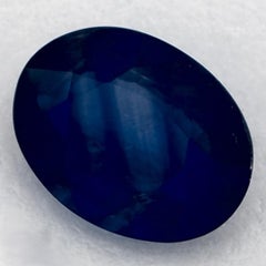 1.34 Ct Blue Sapphire Oval Loose Gemstone