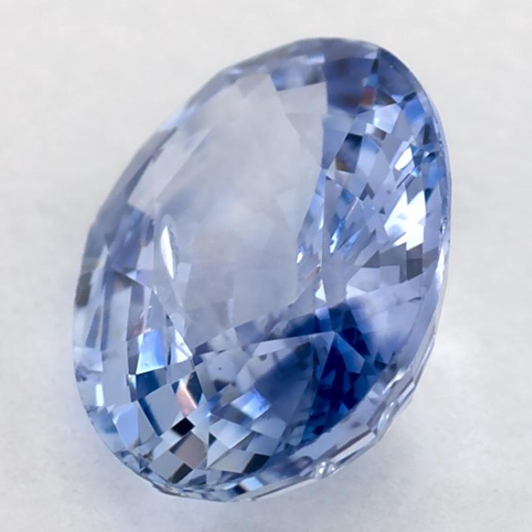 Taglio ovale 1.34 Ct Blue Sapphire Oval Loose Gemstone in vendita