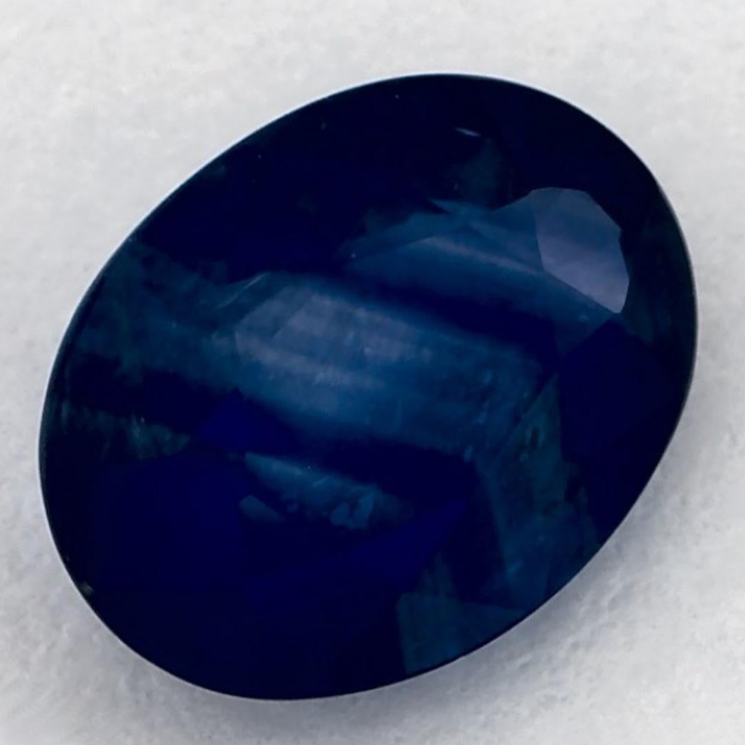 1.34 carati di zaffiro blu ovale sfuso In condizioni Nuovo in vendita a Fort Lee, NJ