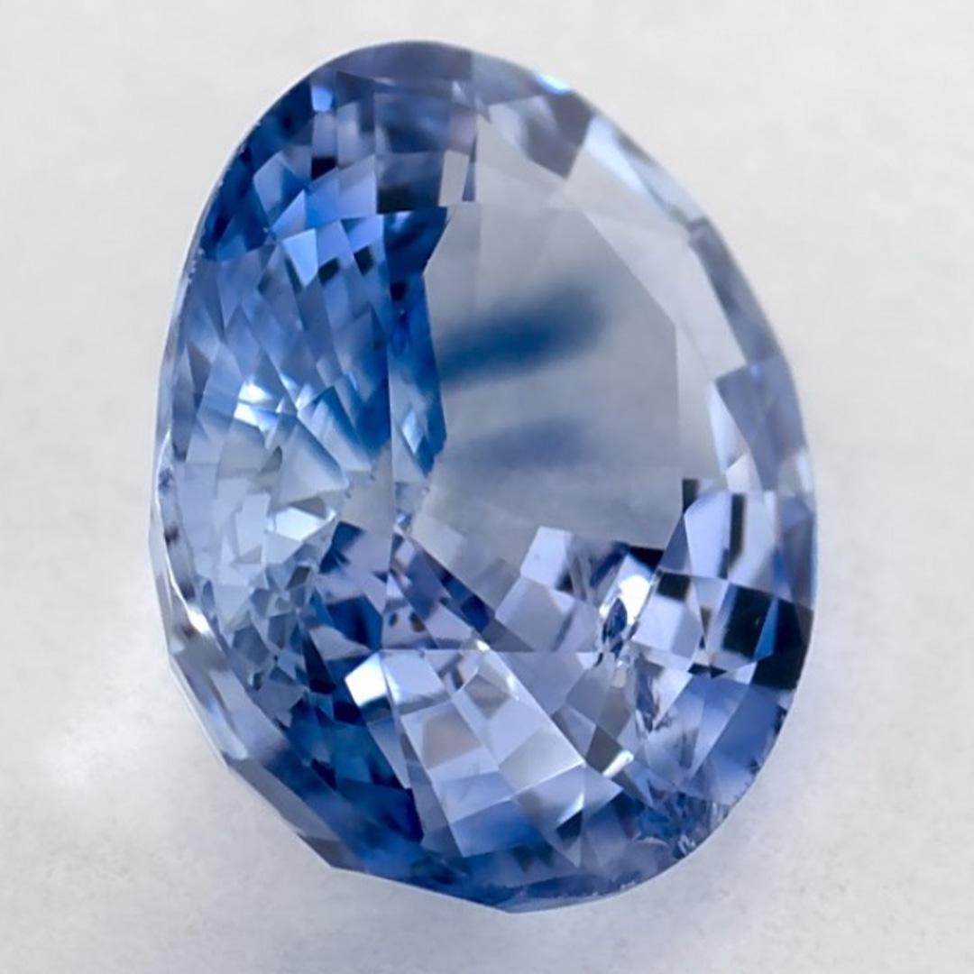 Donna 1.34 Ct Blue Sapphire Oval Loose Gemstone in vendita