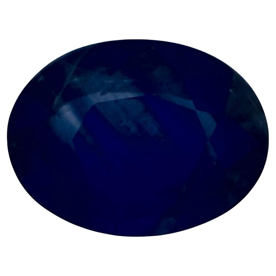1.34 carati di zaffiro blu ovale sfuso