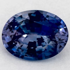 1.34 Ct Blue Sapphire Oval Loose Gemstone