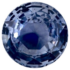 1.34 Ct Blue Sapphire Round Loose Gemstone