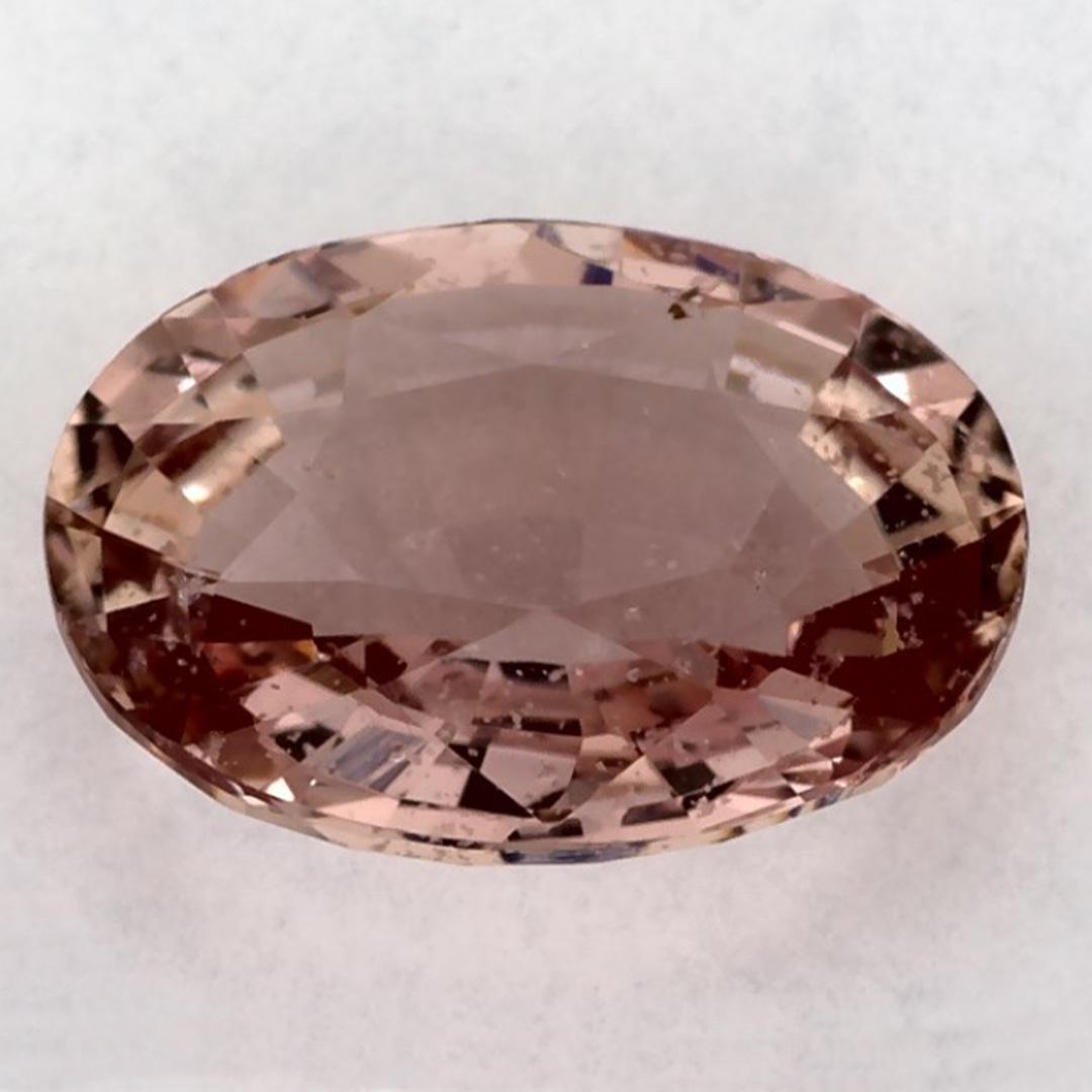 1.34 ct Zafiro rosa ovalado gema suelta en Nuevo estado para la venta en Fort Lee, NJ