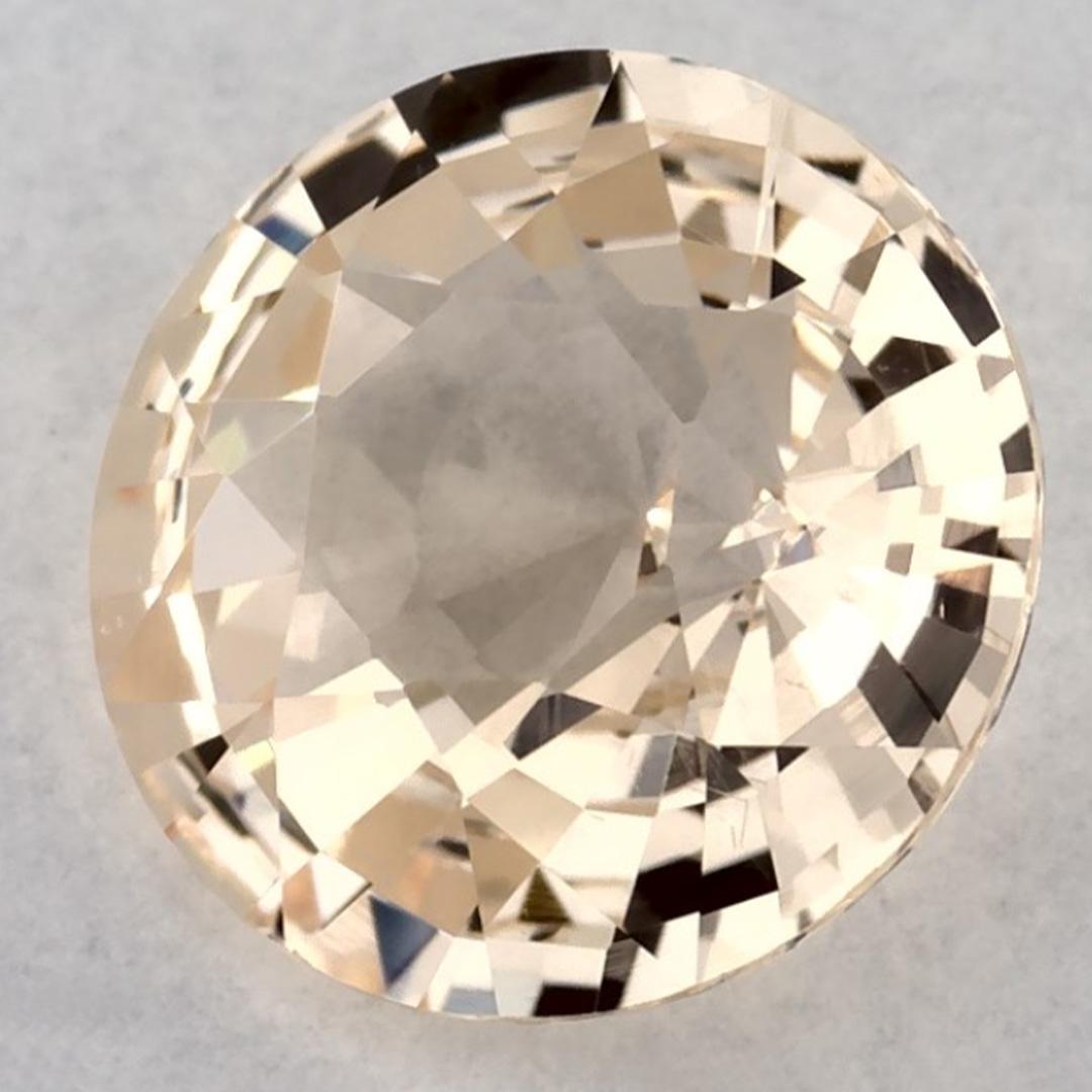 Round Cut 1.34 Ct Pink Sapphire Round Loose Gemstone For Sale