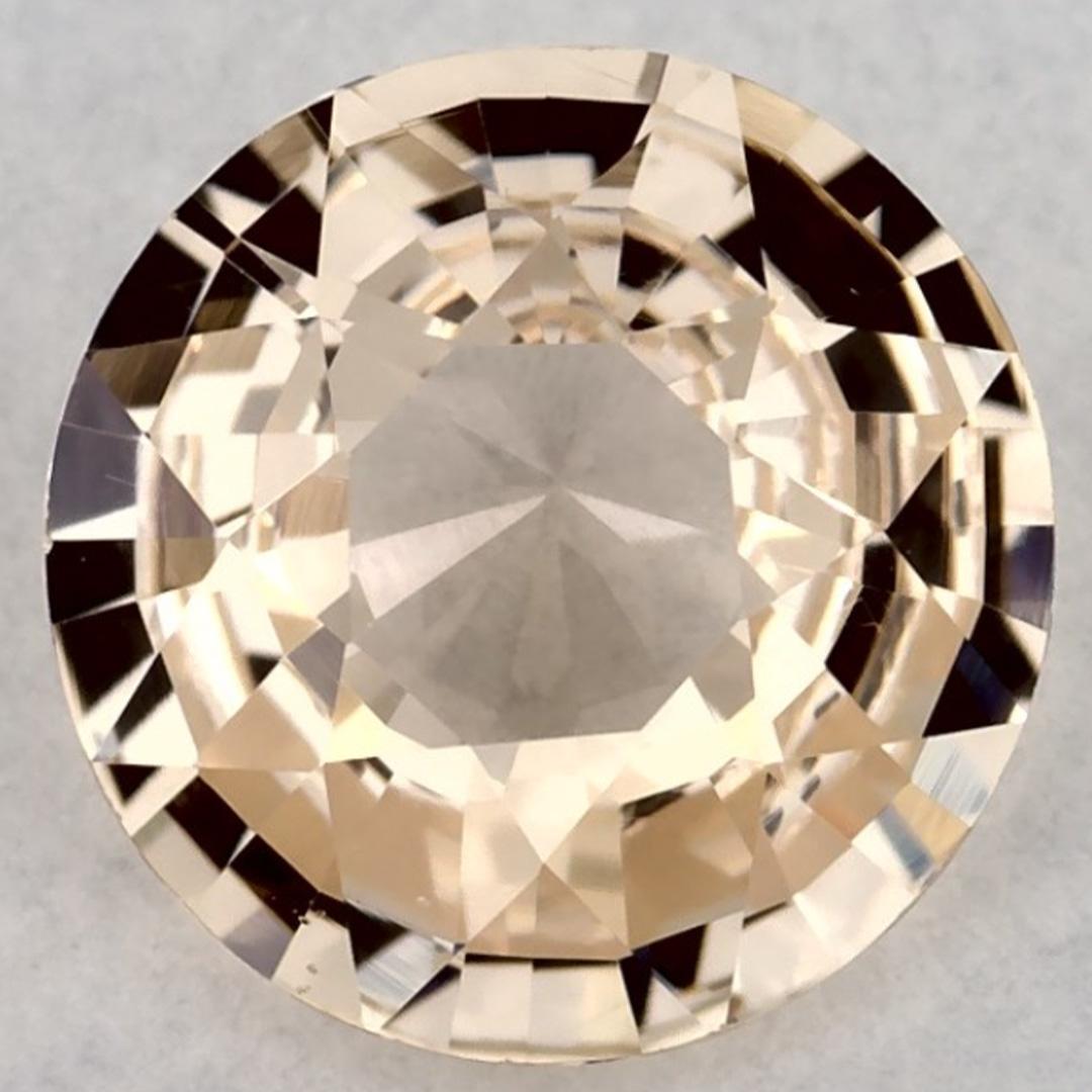 1.34 Ct Pink Sapphire Round Loose Gemstone