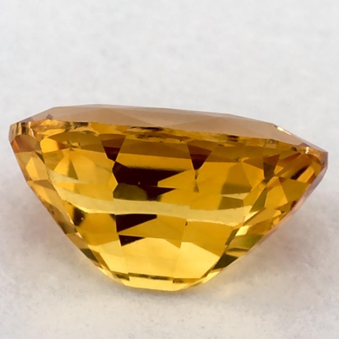 1.34 carati di zaffiro giallo ovale sfuso In condizioni Nuovo in vendita a Fort Lee, NJ