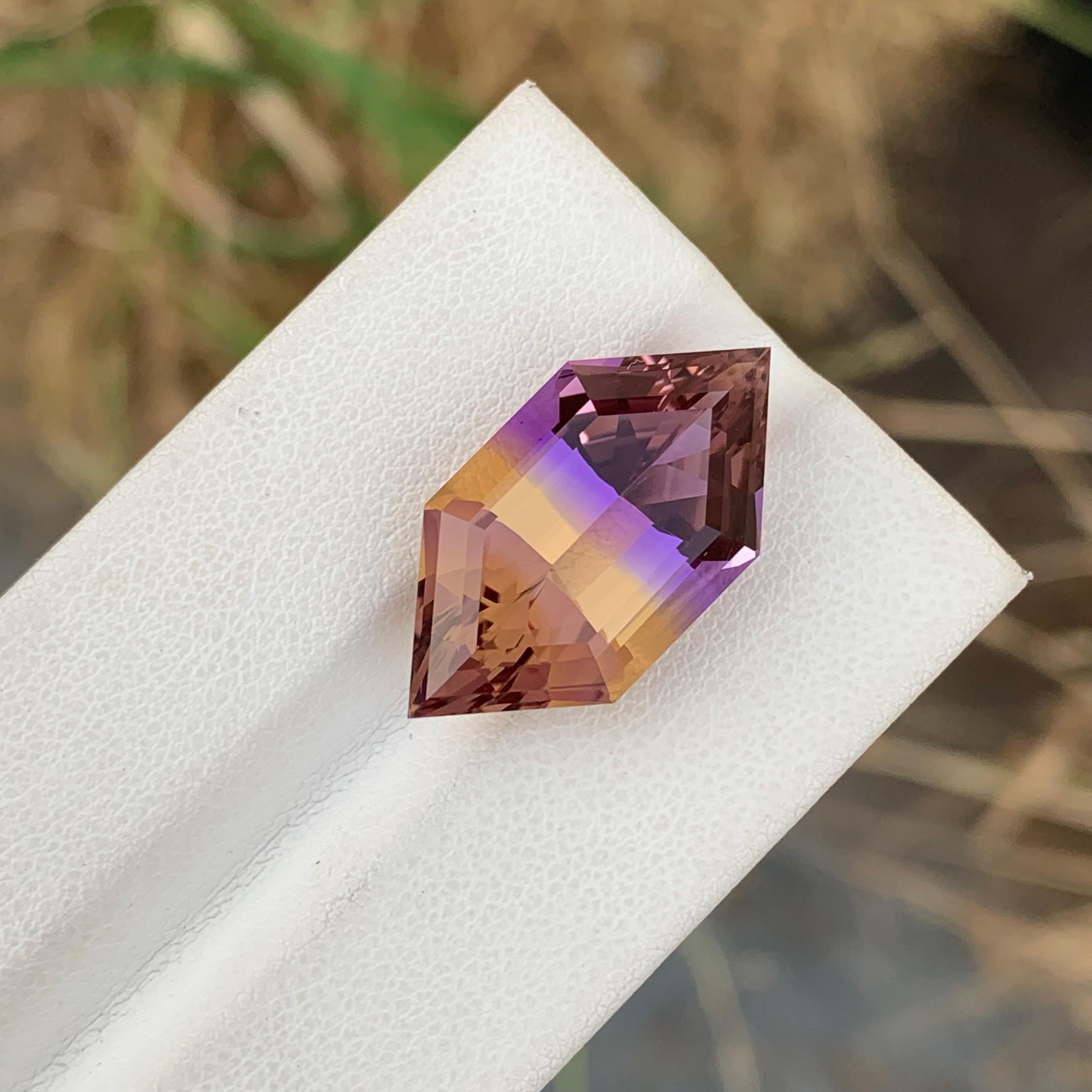 13,40 Karat Natürlicher loser Ametrin Hexagon-Schliff Edelstein aus Schmuck für Damen oder Herren im Angebot