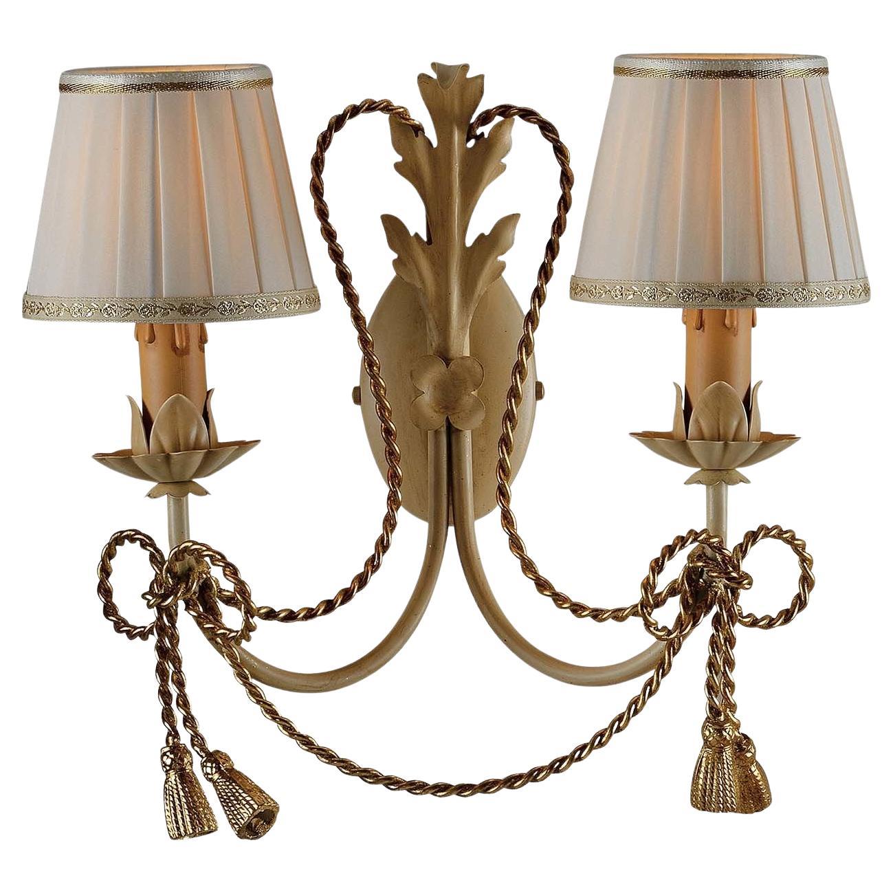Applique en métal doré 1341 d'Epoca Lampadari
