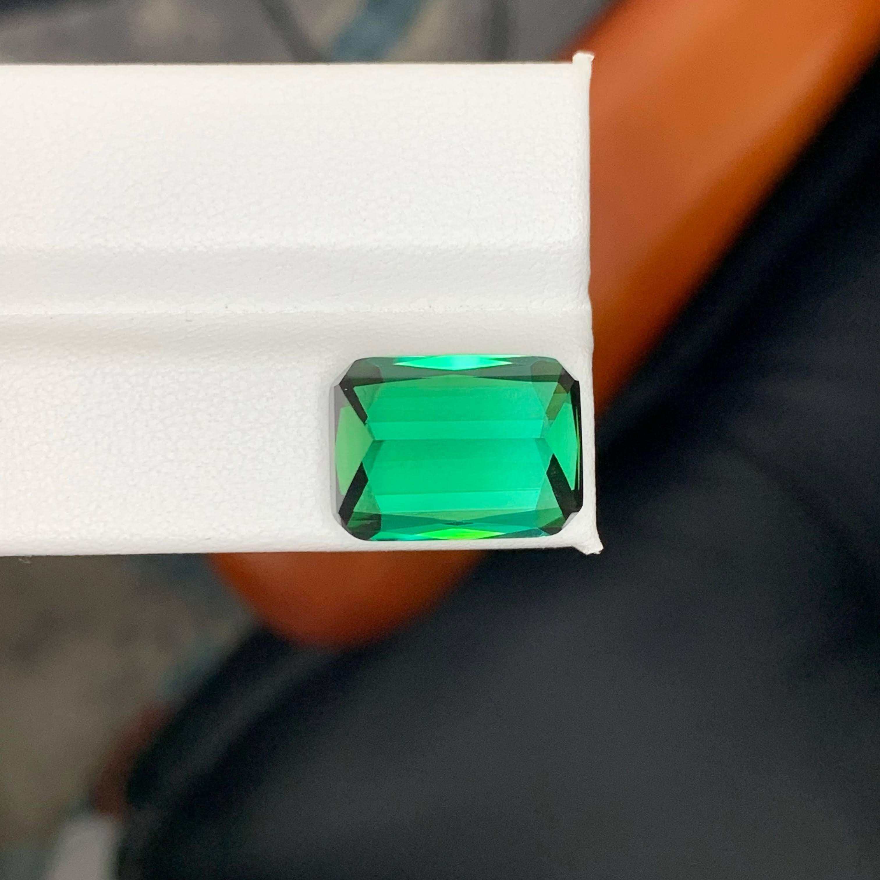 13.45 Carati di tormalina verde bluastra sfusa naturale con taglio a cuscino Gemma afgana in vendita 2