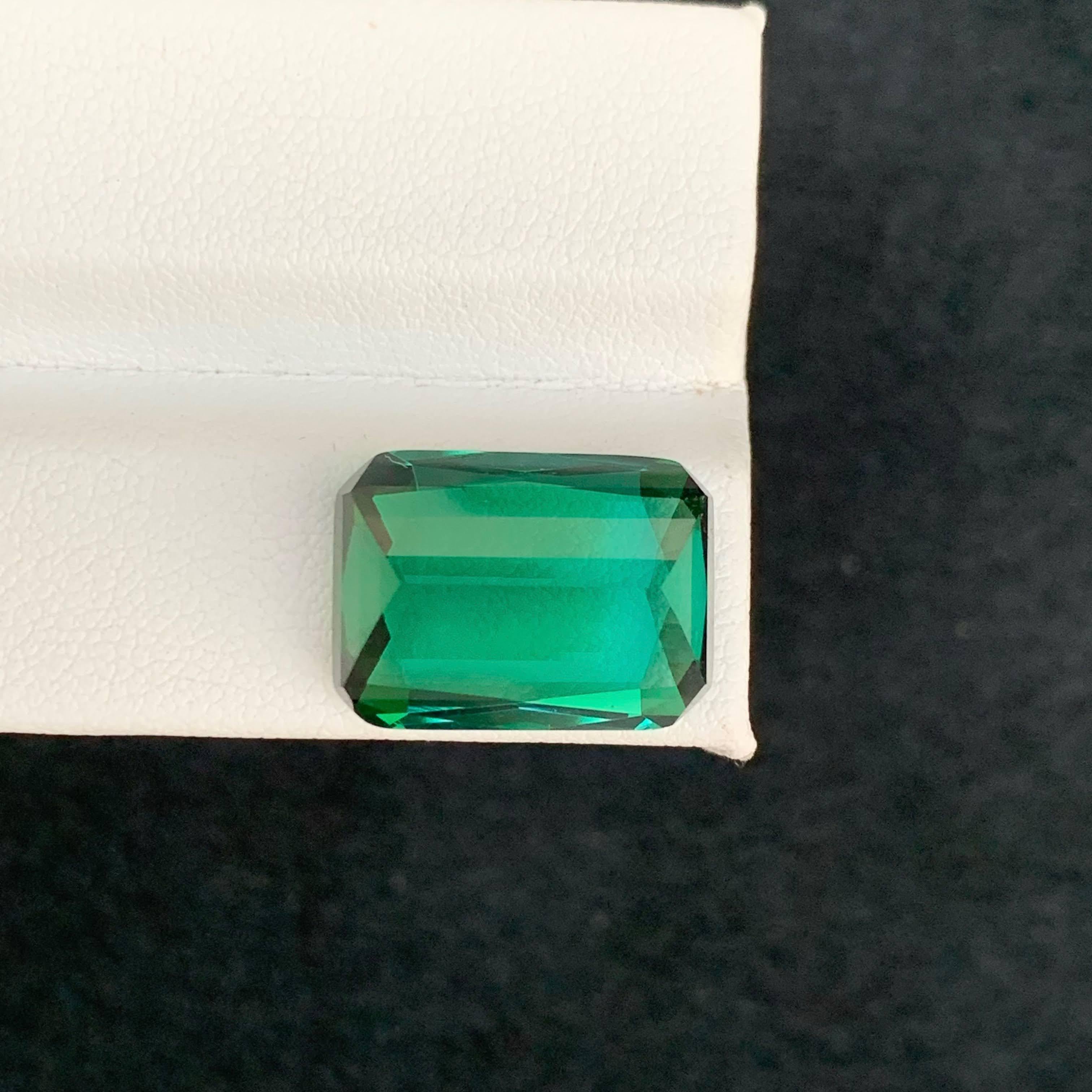 13.45 Carati di tormalina verde bluastra sfusa naturale con taglio a cuscino Gemma afgana in vendita 5