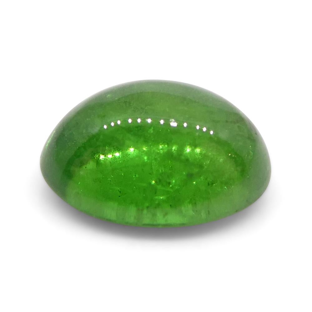grenat tsavorite vert cabochon ovale de 1,34 carat, non chauffé Unisexe en vente