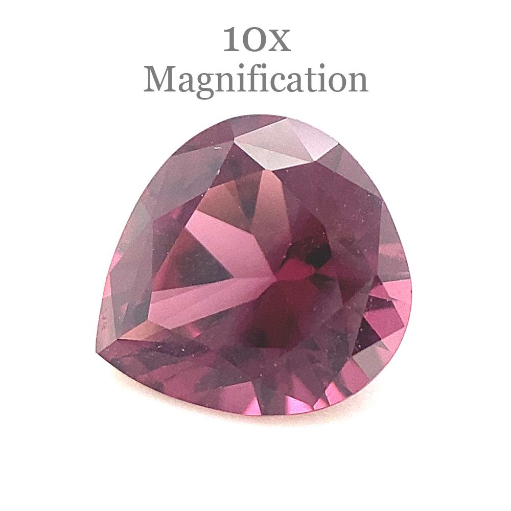 1.34ct Pear Purplish Pink Spinel from Sri Lanka Unheated For Sale 5