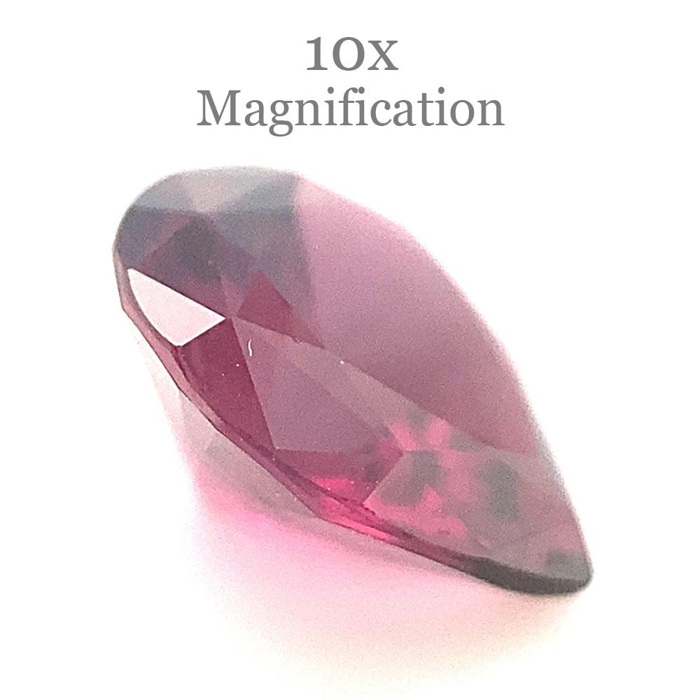 Women's or Men's 1.34ct Pear Purplish Pink Spinel from Sri Lanka Unheated For Sale