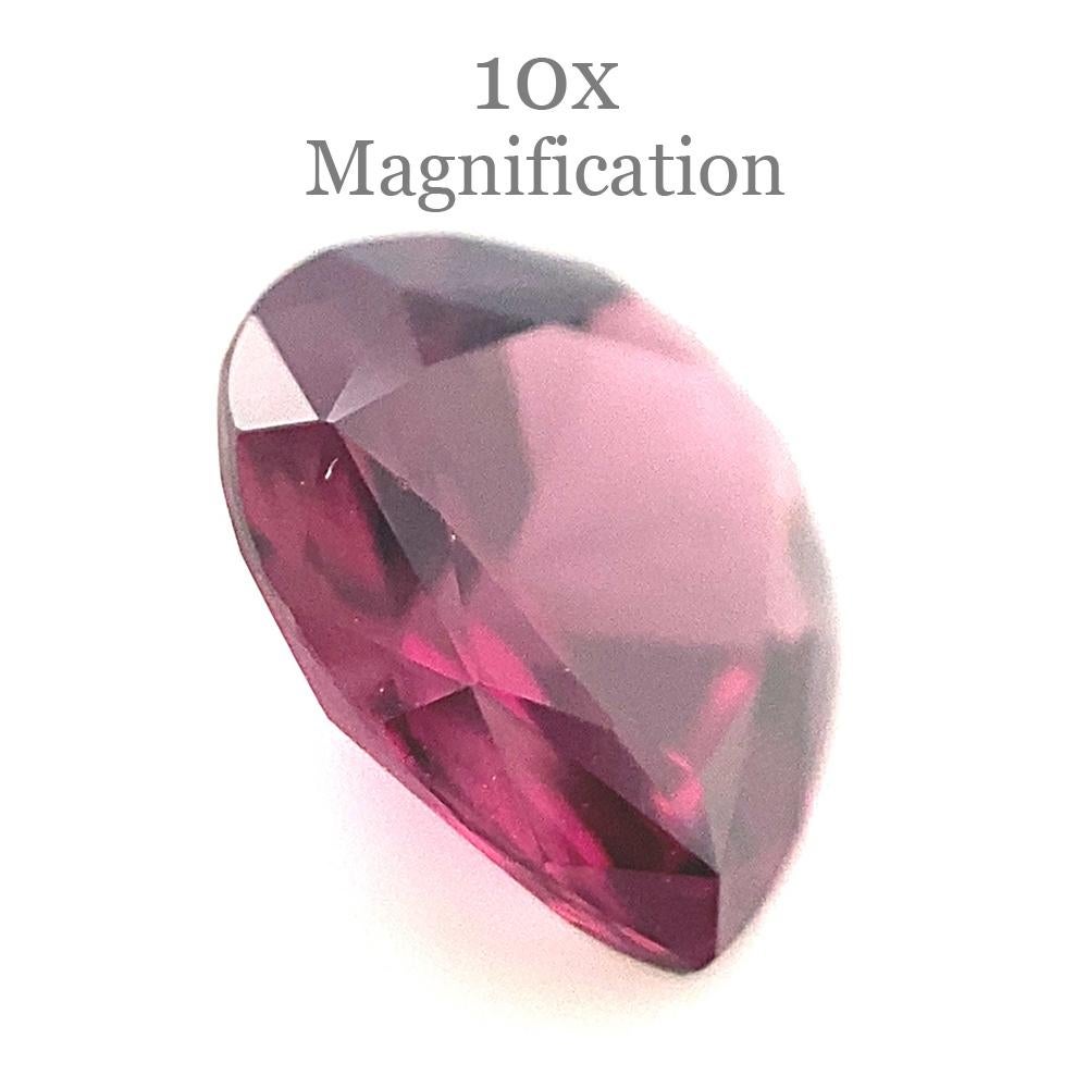 1.34ct Pear Purplish Pink Spinel from Sri Lanka Unheated For Sale 1
