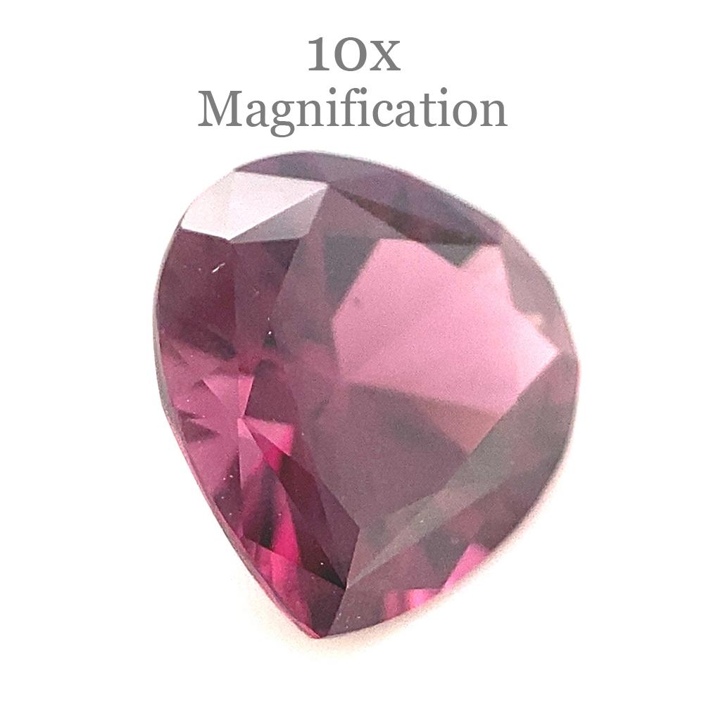 1.34ct Pear Purplish Pink Spinel from Sri Lanka Unheated For Sale 2
