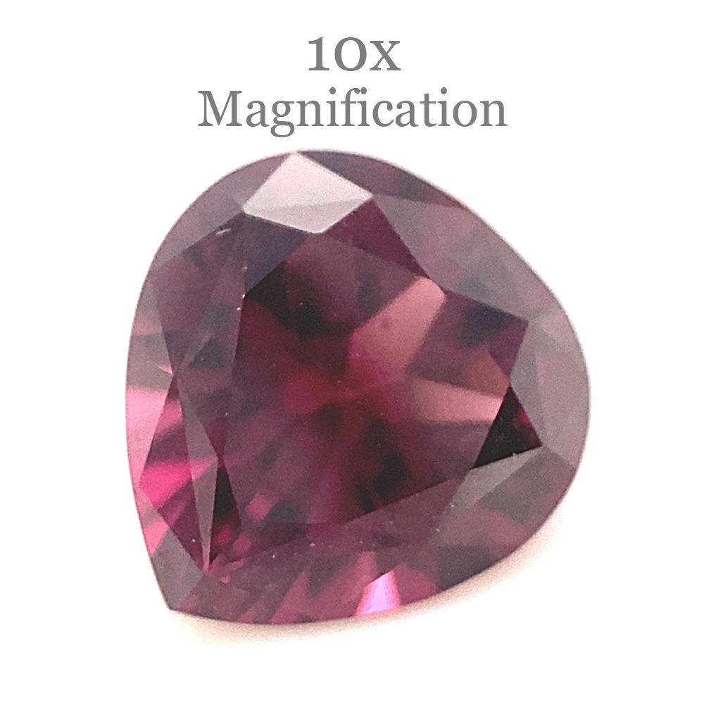 1.34ct Pear Purplish Pink Spinel from Sri Lanka Unheated For Sale 3