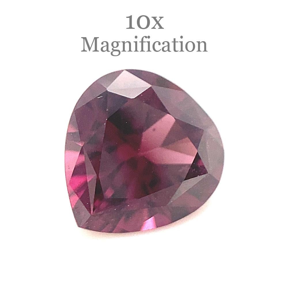 1.34ct Pear Purplish Pink Spinel from Sri Lanka Unheated For Sale 4