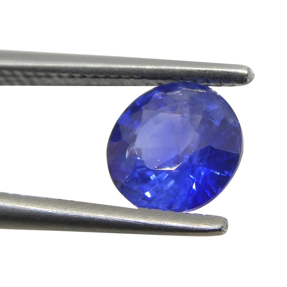 1.34ct Round Blue Sapphire from Sri Lanka For Sale 5