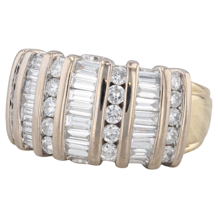 1.34ctw Baguette Diamond Ring 18k Yellow Gold Size 5.25-5.5