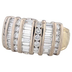 1.34ctw Baguette Diamond Ring 18k Yellow Gold Size 5.25-5.5