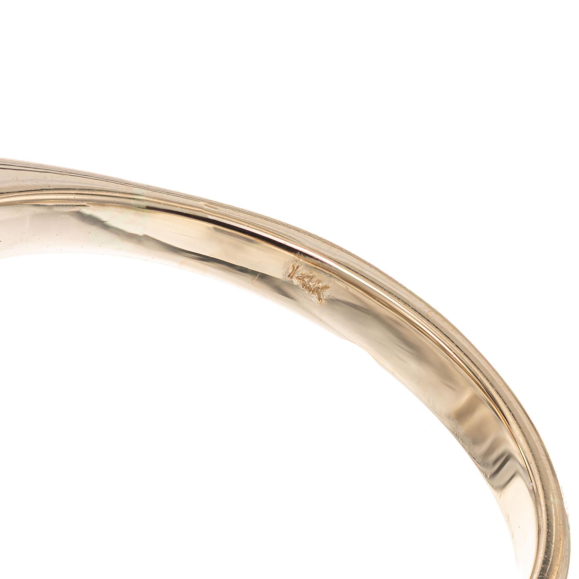 1.35 Carat Diamond Platinum Yellow Gold Art Deco Cluster Ring For Sale 1