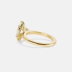 1.35 Carat Marquise Statement Brilliant White 14K White Gold Classic Charm