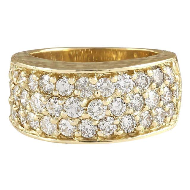 2.35 Carat Natural Emerald 18 Karat Yellow Gold Diamond Ring For Sale ...