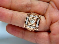 1.35 Carat Natural Diamond "Cuban Band" Men's Ring 18 Karat*