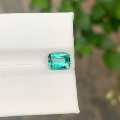 1.35 carati di tormalina blu-verde naturale sfusa a forma di cuscino
