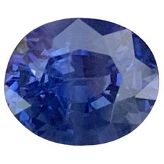 1.35 Carat Natural Loose Blue Sapphire Oval Shape Gemstone