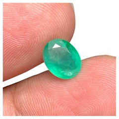 1.35 Carat Natural Loose Emerald Gemstone From Zambian Mine, Africa