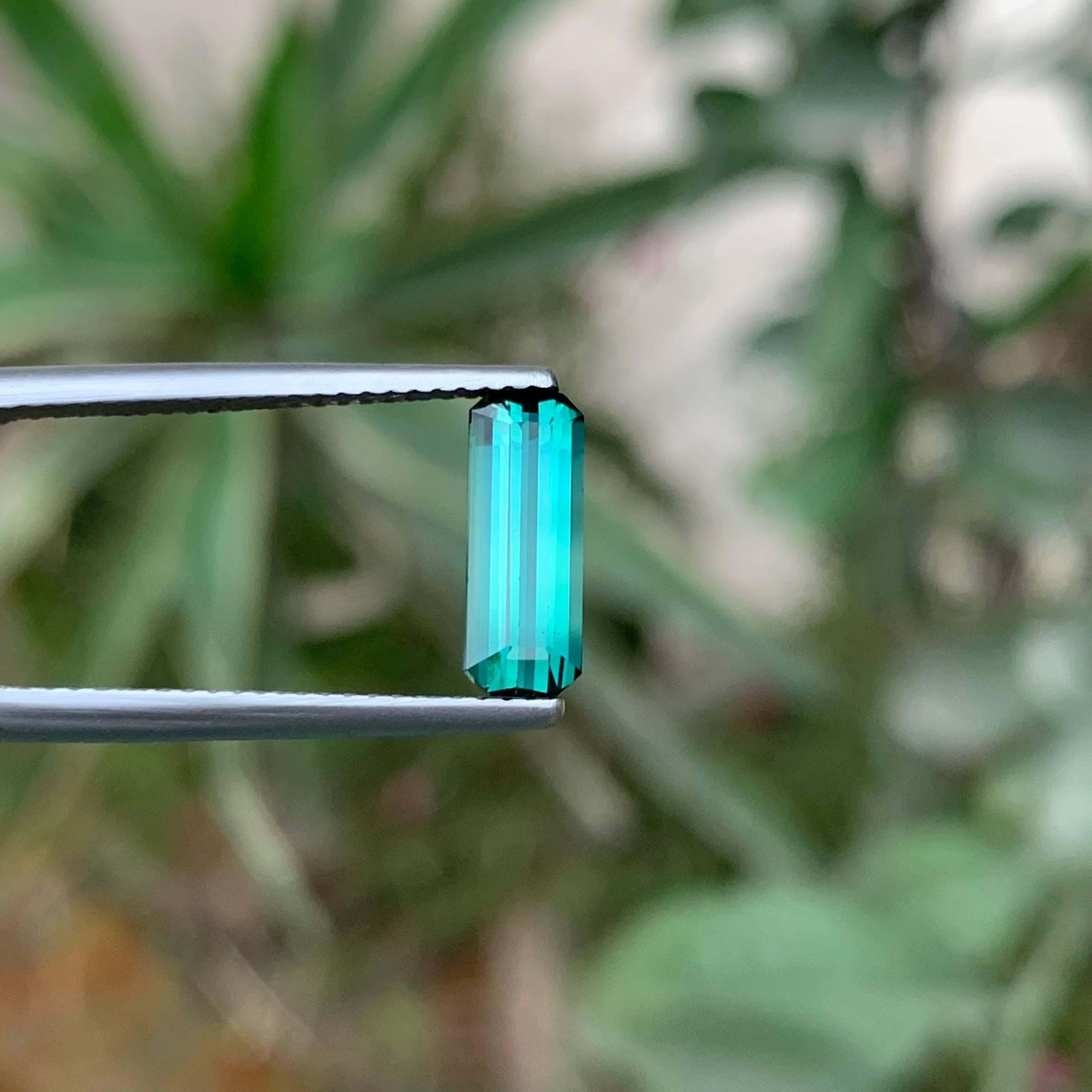 Gewicht 1,35 Karat 
Abmessungen 11,1x4,2x3,3 mm
Behandlung Keine 
Herkunft Afghanistan 
Clarity Eye Clean 
Form Schliff Smaragd 





Dieser 1,35 Karat schwere, lose grünlich-blaue Turmalin aus Afghanistan hat einen eleganten Smaragdschliff, der