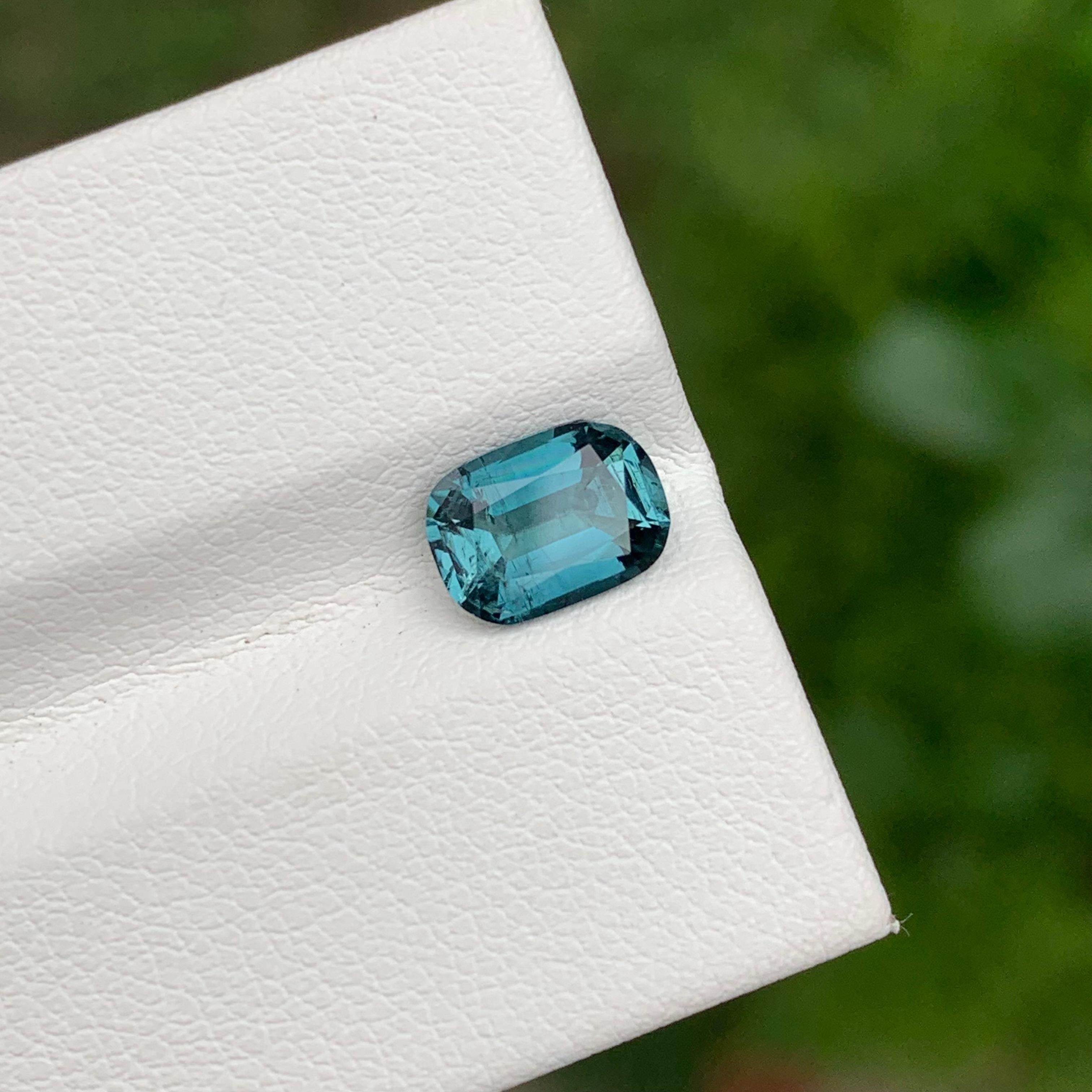 Tourmaline indicolite naturelle en forme de coussin de 1,35 carat pour bijoux Neuf - En vente à Peshawar, PK