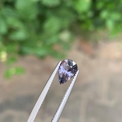 1.35 Carat Natural Loose Purple Spinel Pear Shape Gemstone From Tanzania