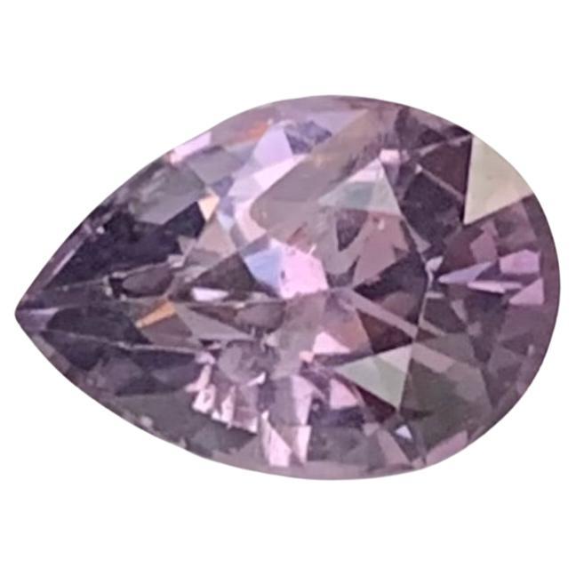 1.35 Carat Natural Purple Spinel Pear Shape Loose Gemstone For Sale