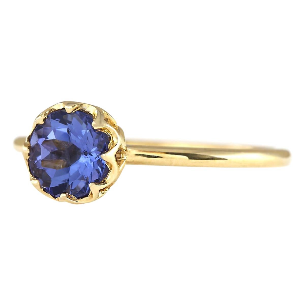 Stamped: 14K Yellow Gold
Total Ring Weight: 1.7 Grams
Total Natural Tanzanite Weight is 1.35 Carat
Color: Blue
Face Measures: 7.00x7.00 mm
Sku: [703246W]