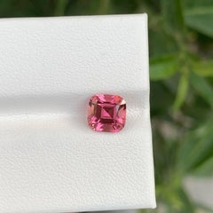 1.35 Carats Loose Pink Tourmaline Stone Cushion Cut Natural Afghan Gemstone