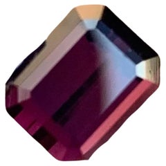1,35 quilates Piedra espinela birmana rojo violáceo talla esmeralda gema natural
